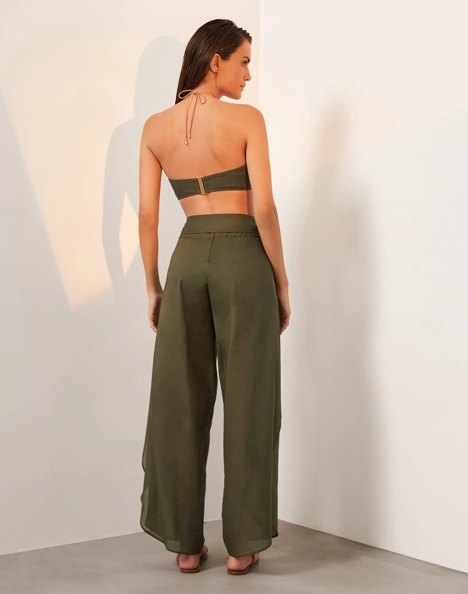 Bia Pareo Pants - Evergreen
