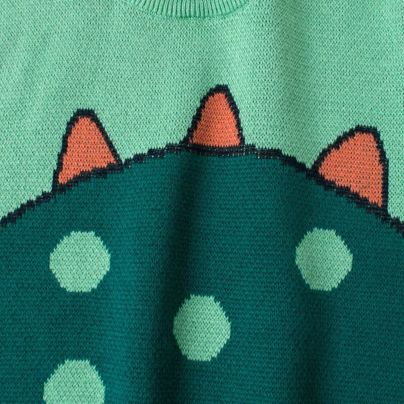 Dinosaur & Tiger Knitted Sweater