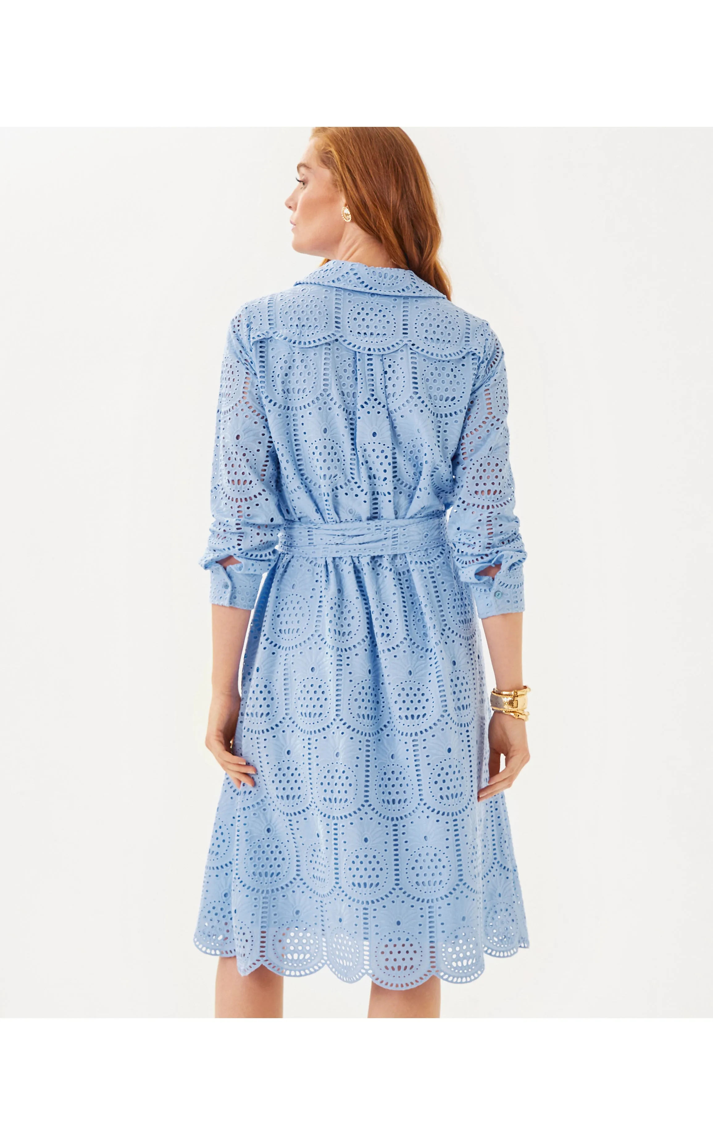 Eira Midi Shirtdress Jacaranda Blue
