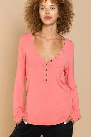 Happy Henley LS Top