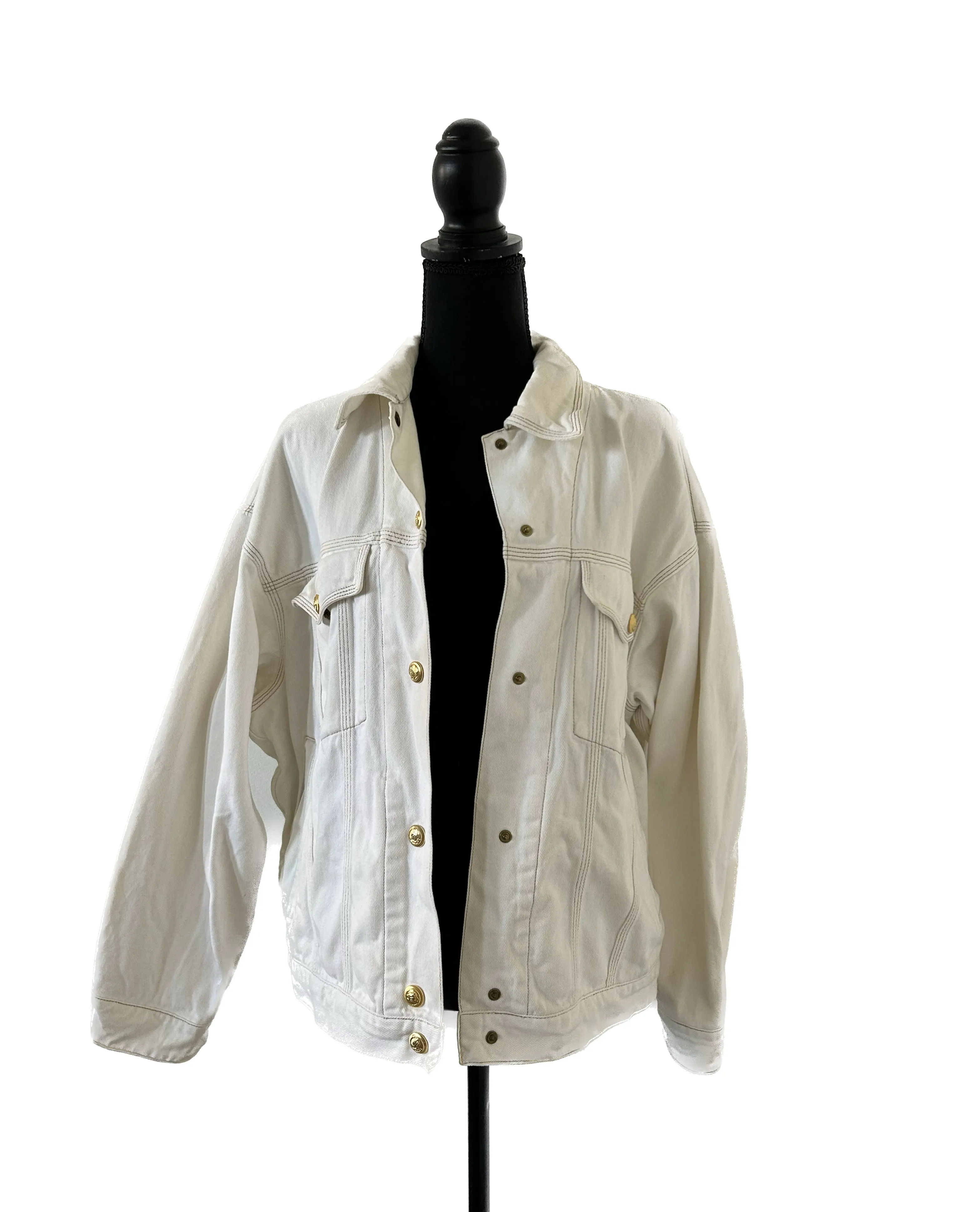 Iceberg White Denim Jacket