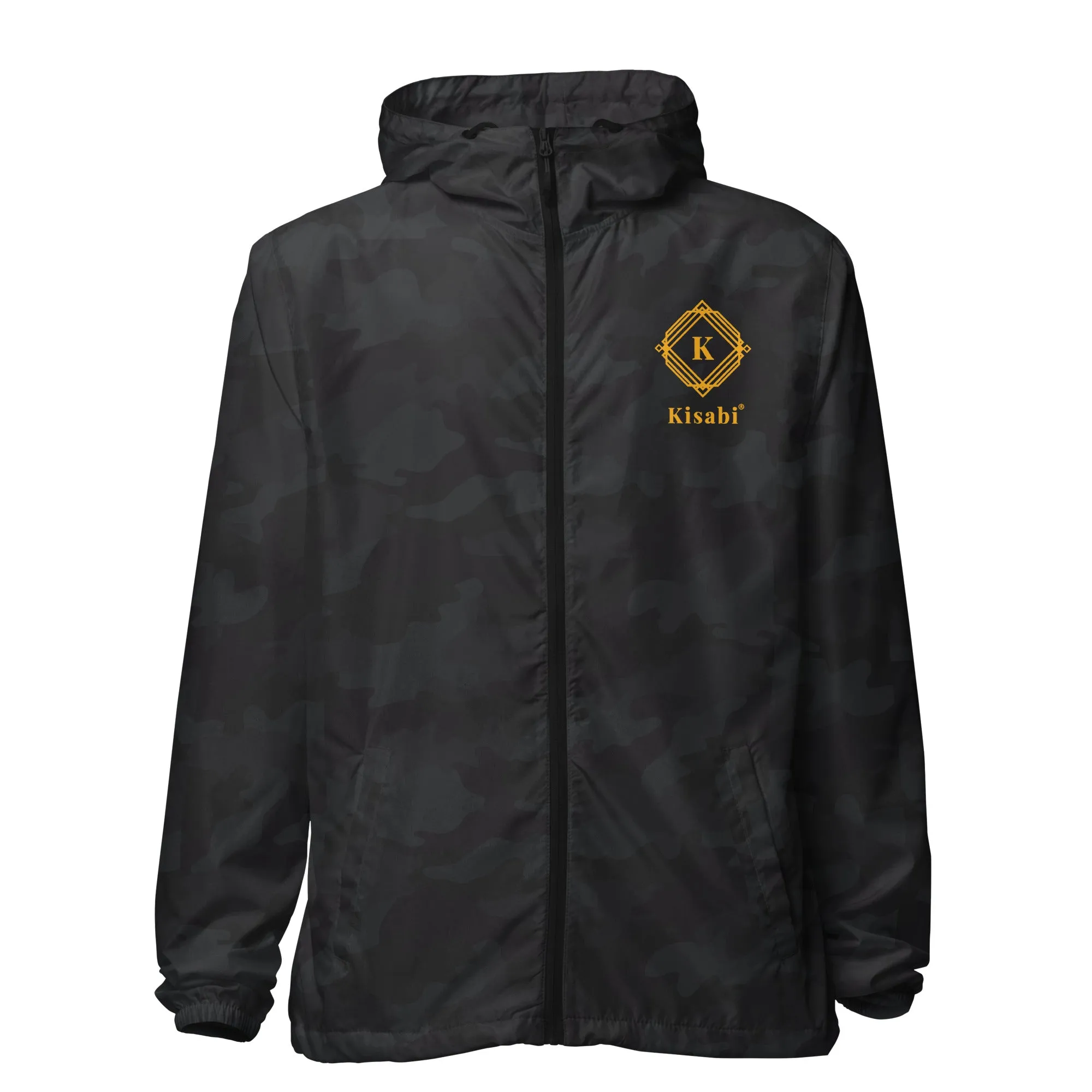 KISABI Unisex Lightweight Zip Up Windbreaker