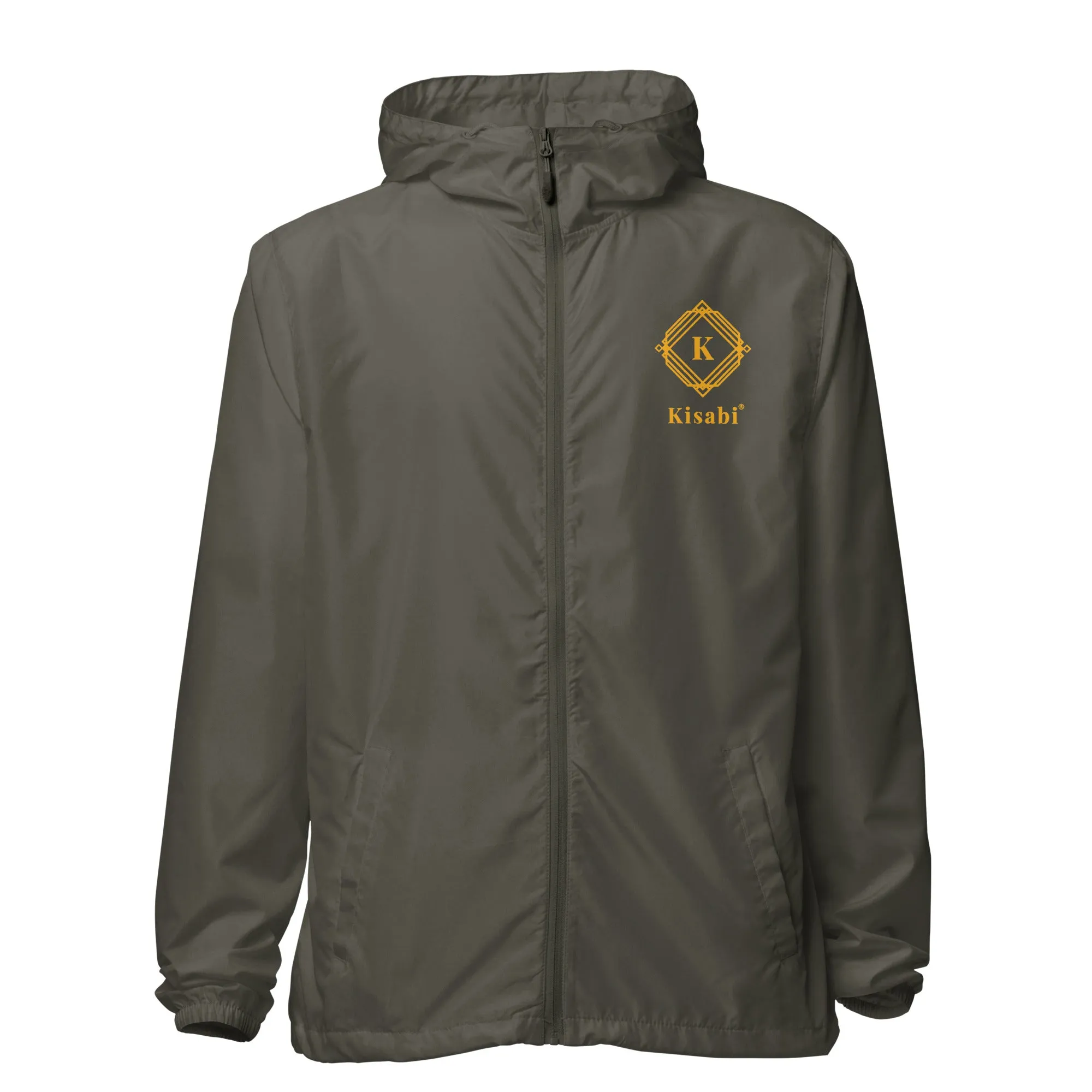 KISABI Unisex Lightweight Zip Up Windbreaker