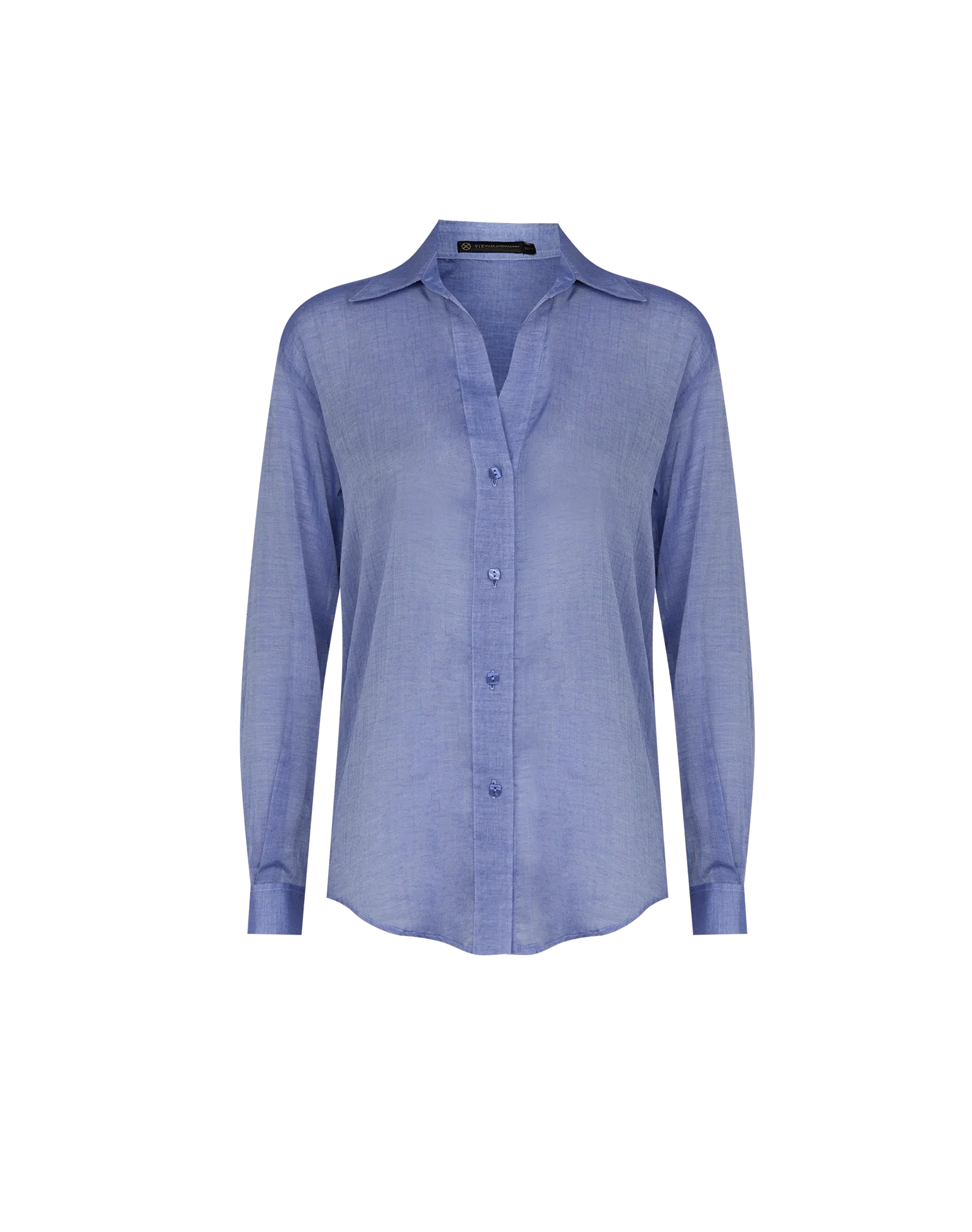Lyra Long Sleeve Blouse - Sapphire