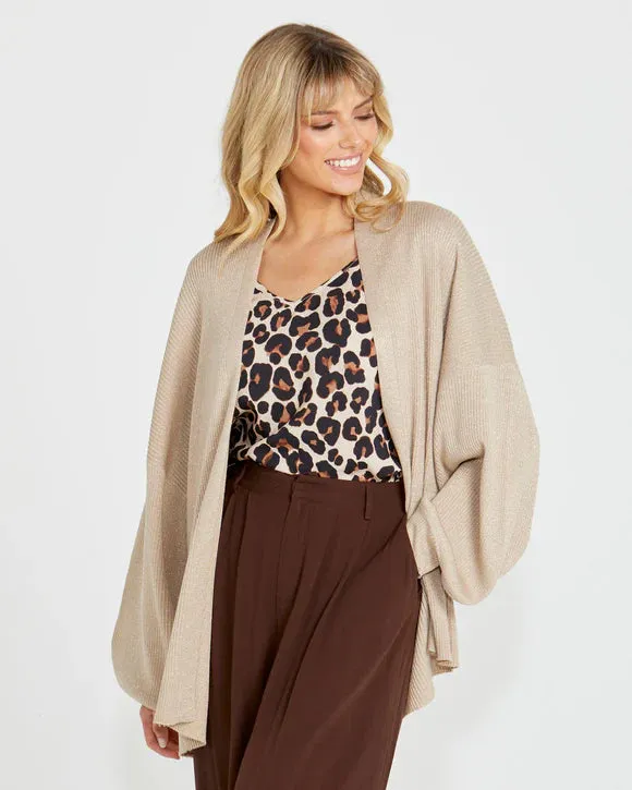 Madeline Lurex Knit - Cream Gold