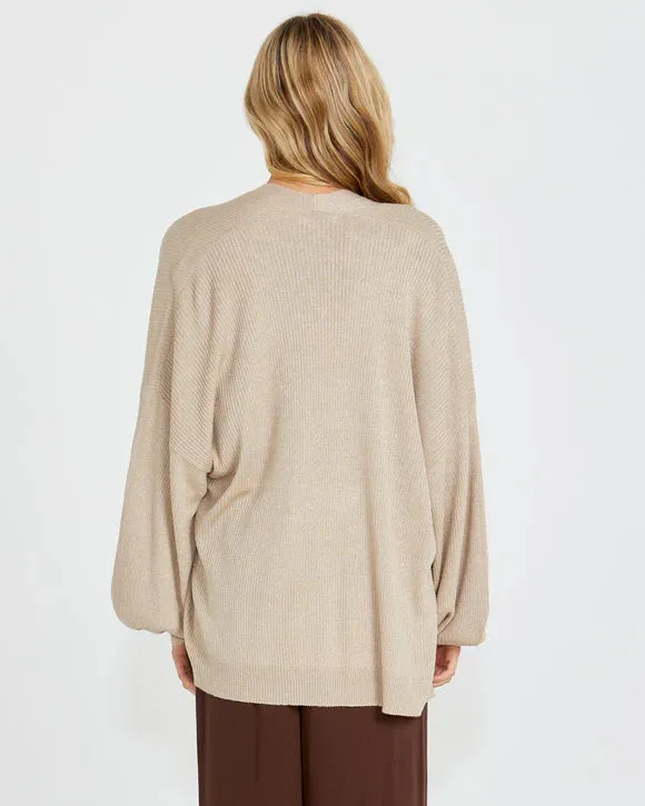 Madeline Lurex Knit - Cream Gold