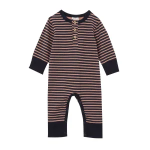 Milky Footless Romper - Stripe Henley