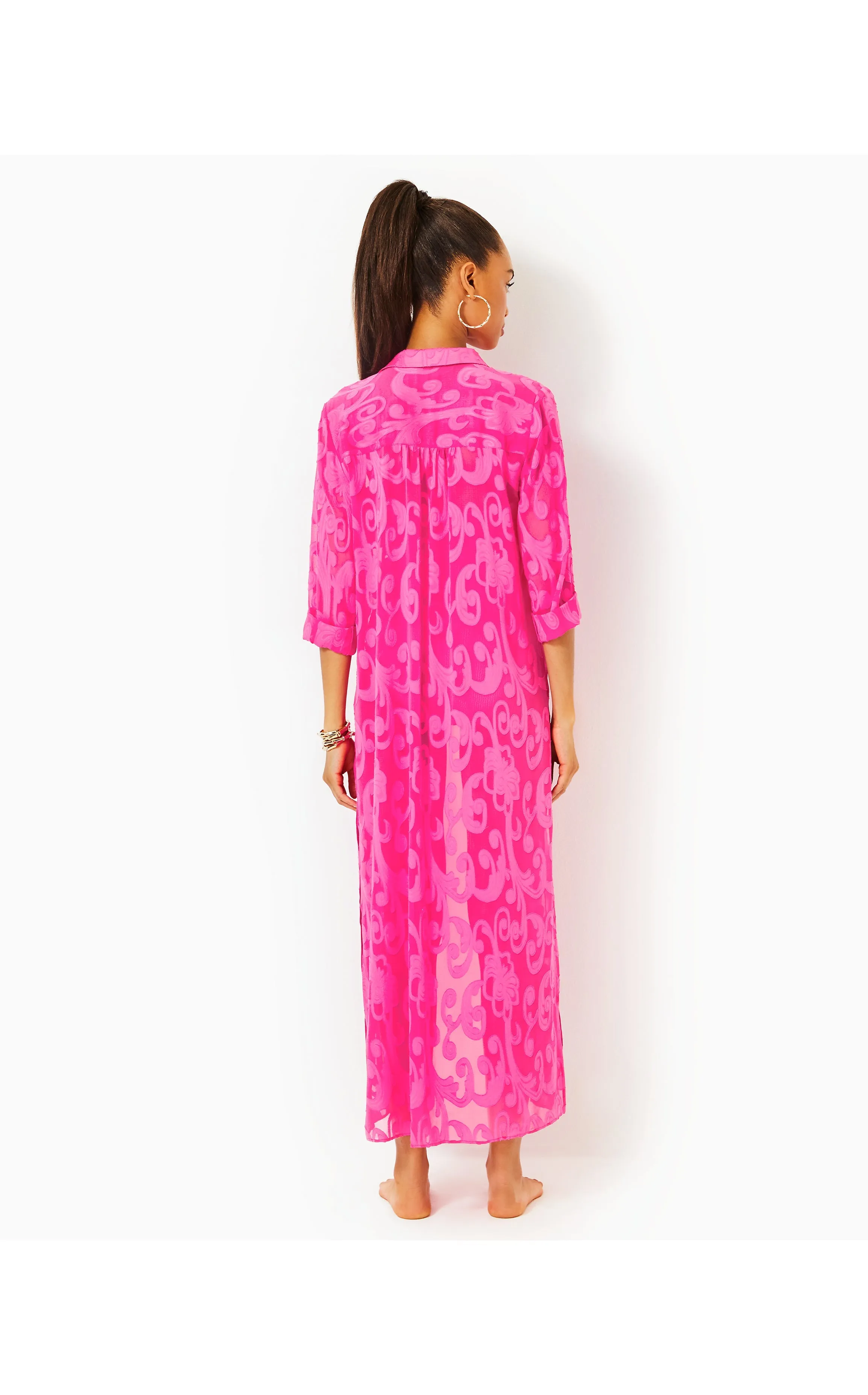 Natalie Maxi Coverup Passion Fruit Pink