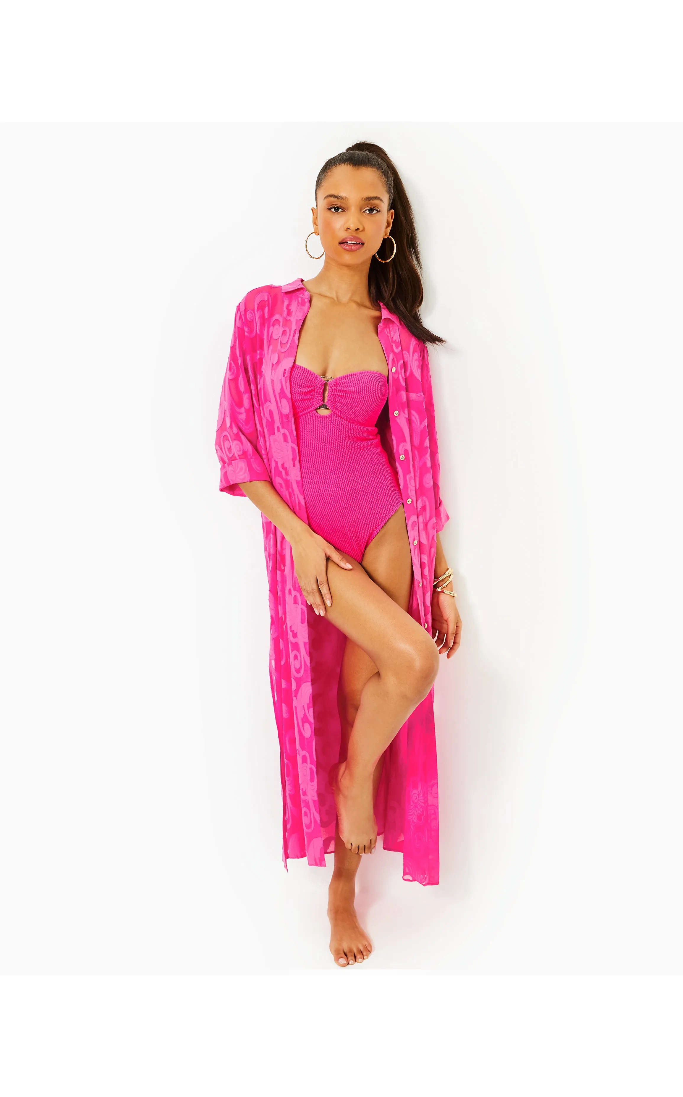 Natalie Maxi Coverup Passion Fruit Pink