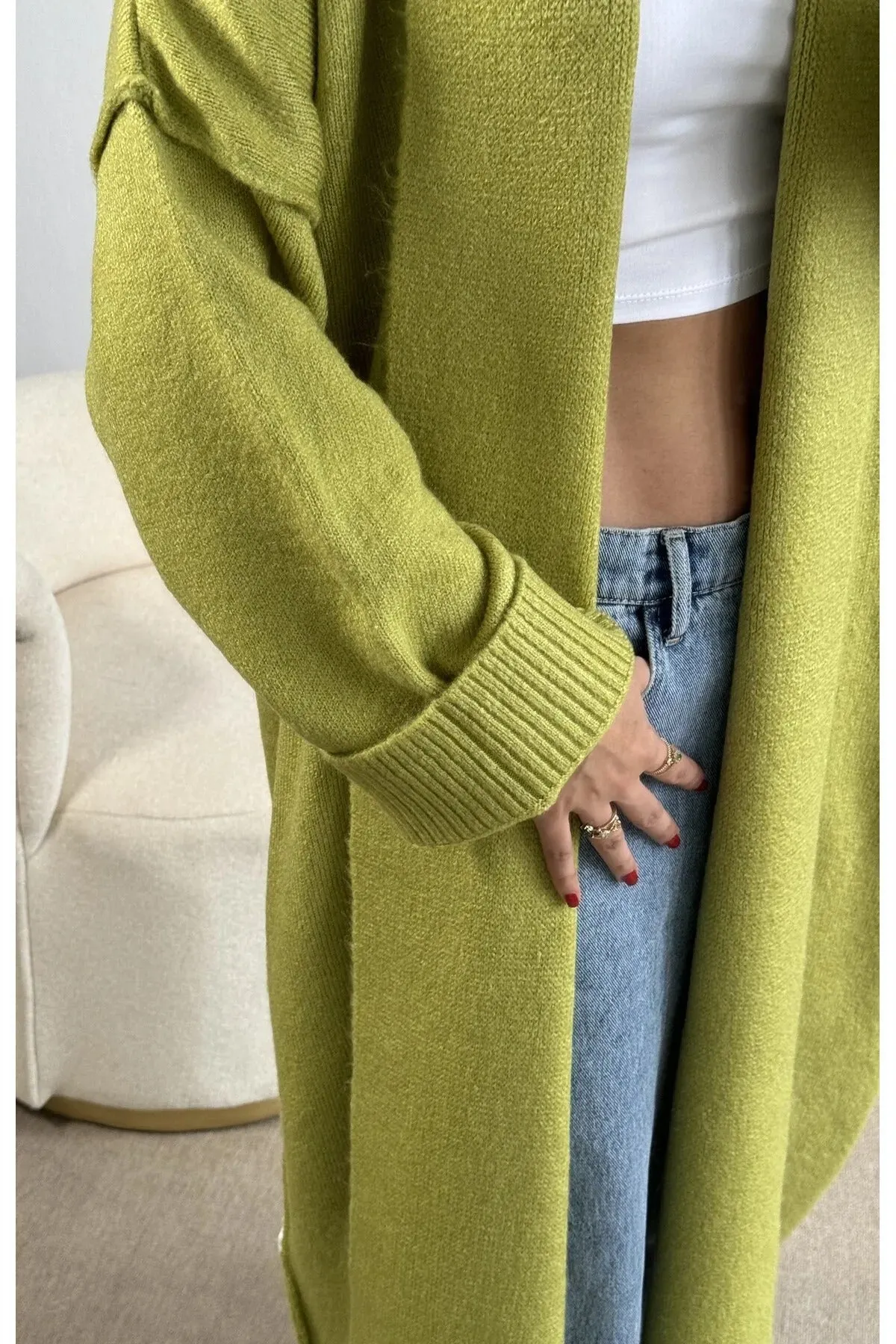 Oversized Gray Cardigan