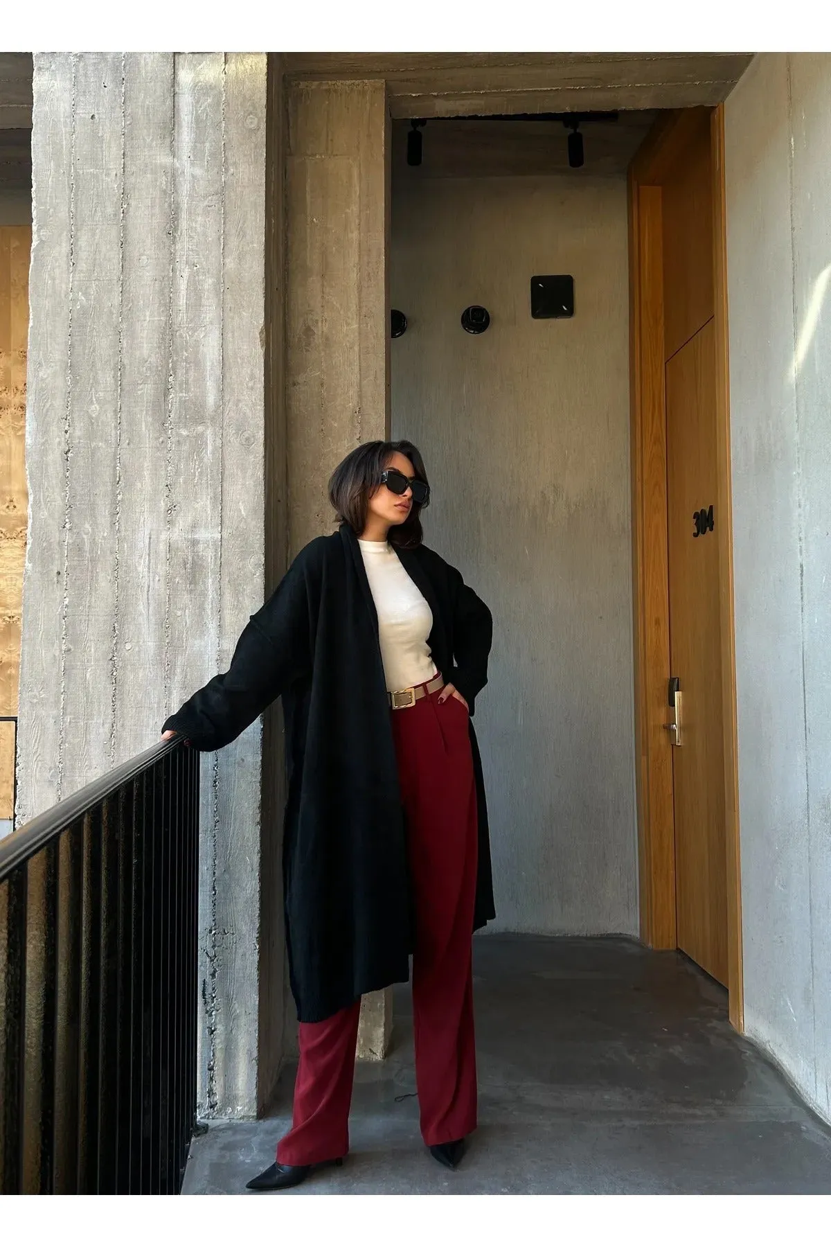 Oversized Gray Cardigan