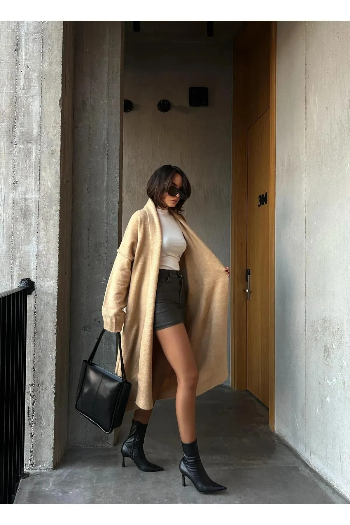 Oversized Gray Cardigan