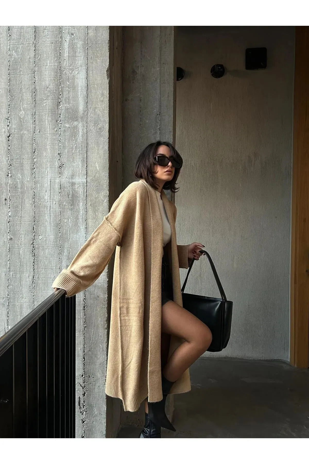 Oversized Gray Cardigan