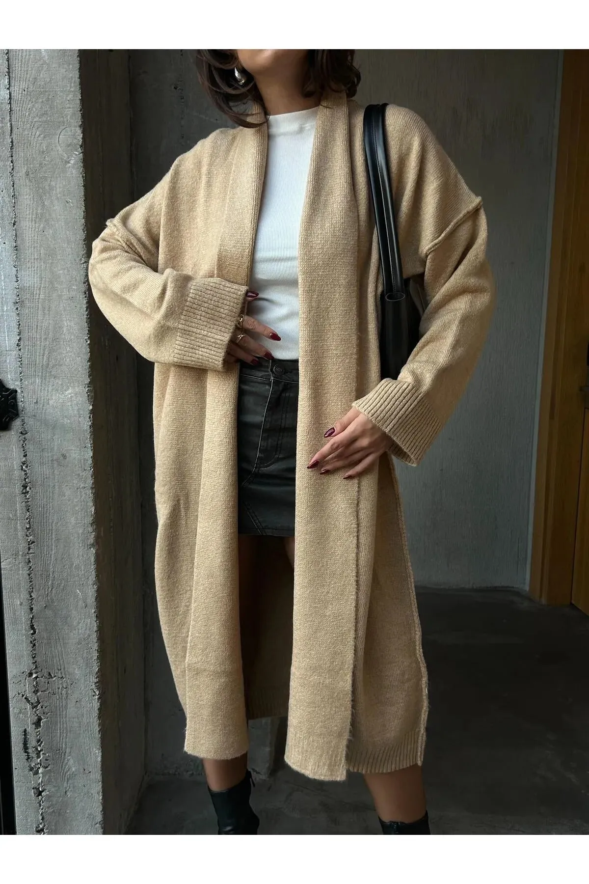 Oversized Gray Cardigan