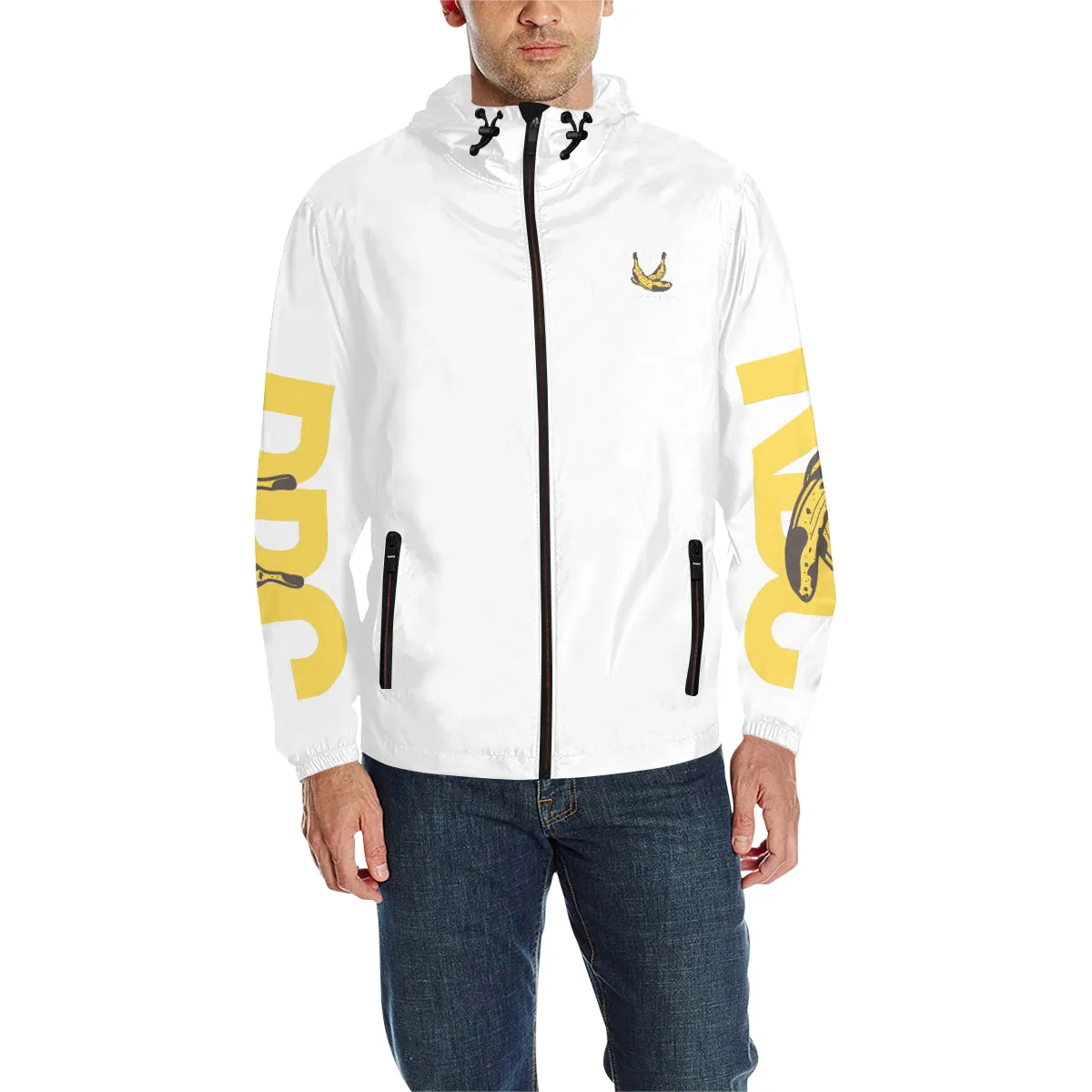 RBC-Yellow-windbreaker All Over Print Quilted Windbreaker for Men (Model H35)