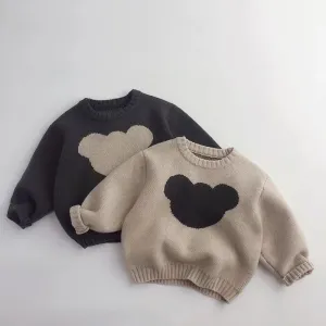 Simple Bear Knitted Casual Sweater