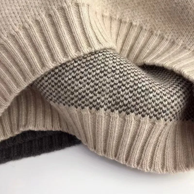 Simple Bear Knitted Casual Sweater