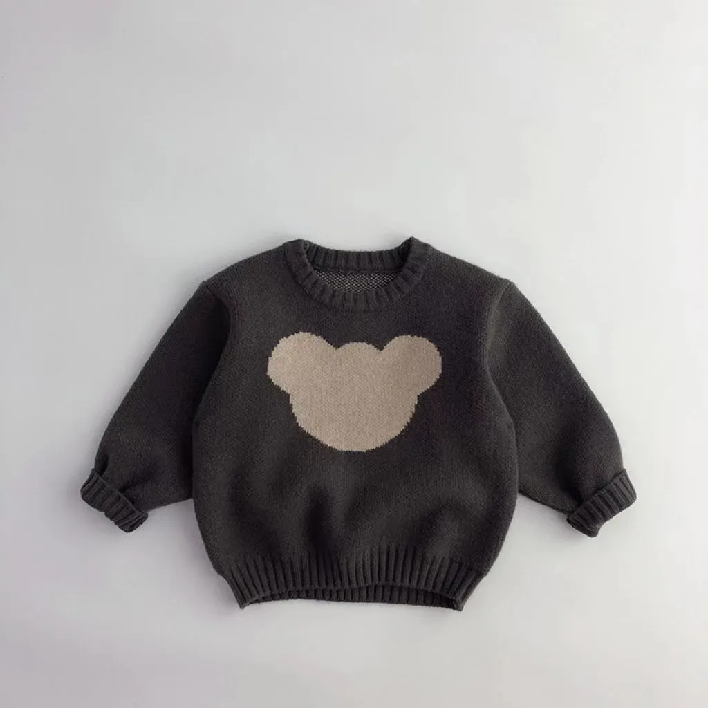 Simple Bear Knitted Casual Sweater