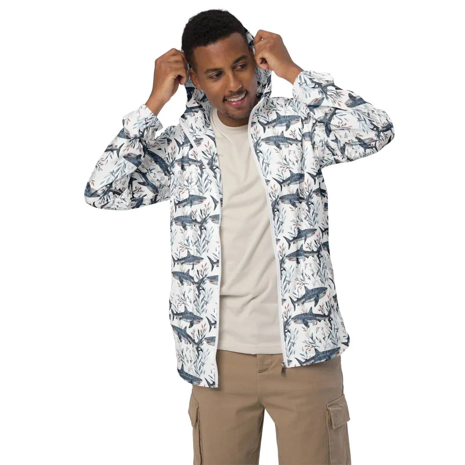 Tiger Shark Bloom Men's Windbreaker
