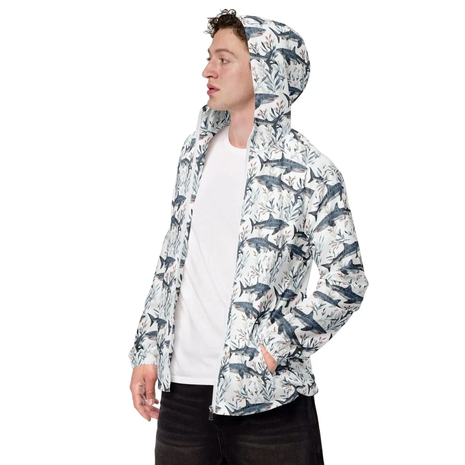Tiger Shark Bloom Men's Windbreaker