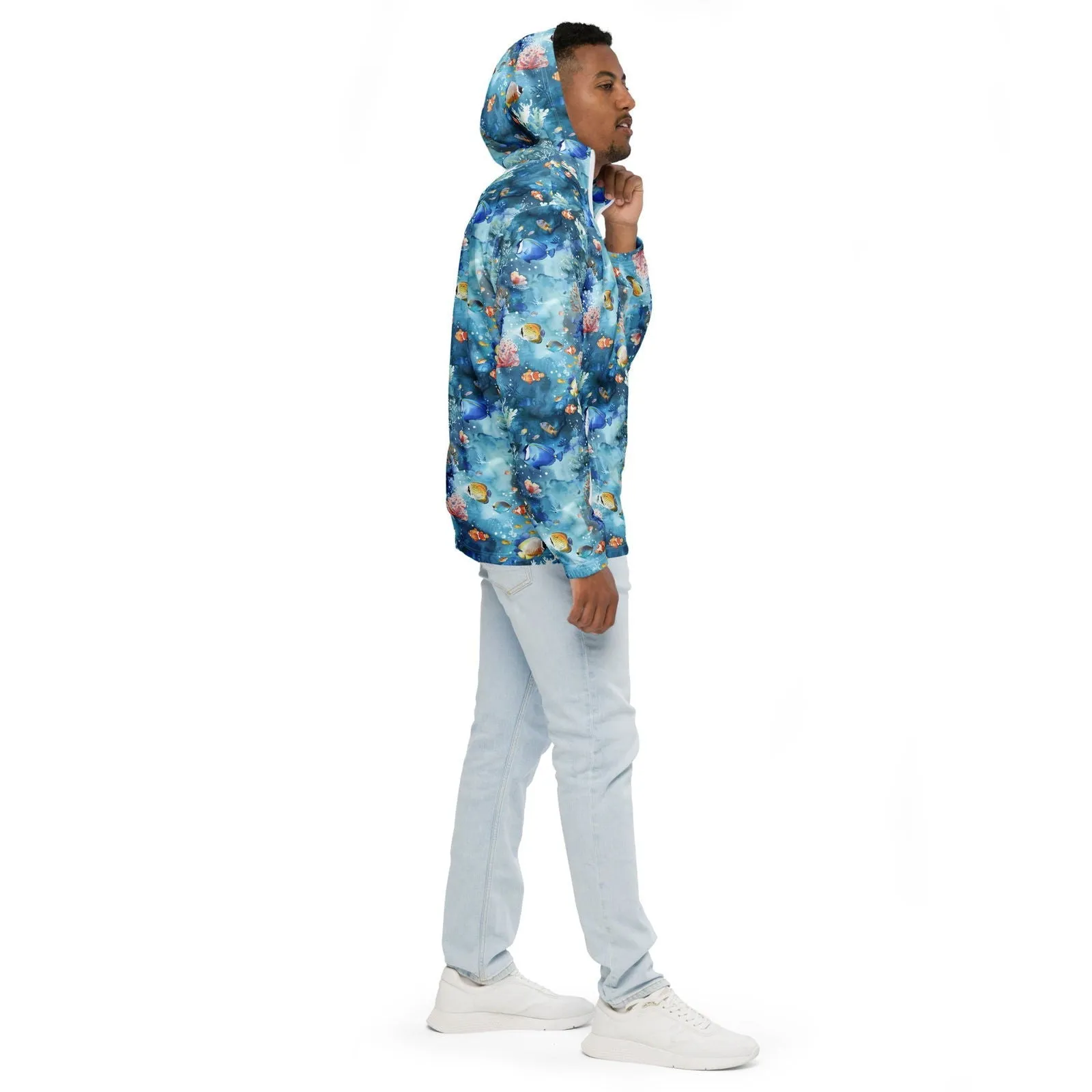 Tropical Reef Fish Men’s windbreaker