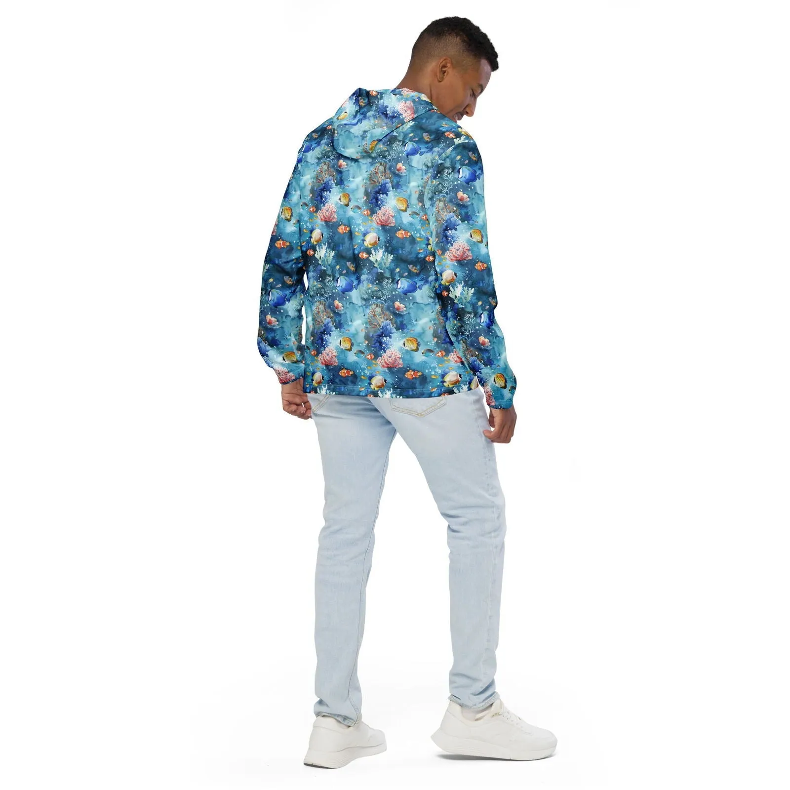 Tropical Reef Fish Men’s windbreaker