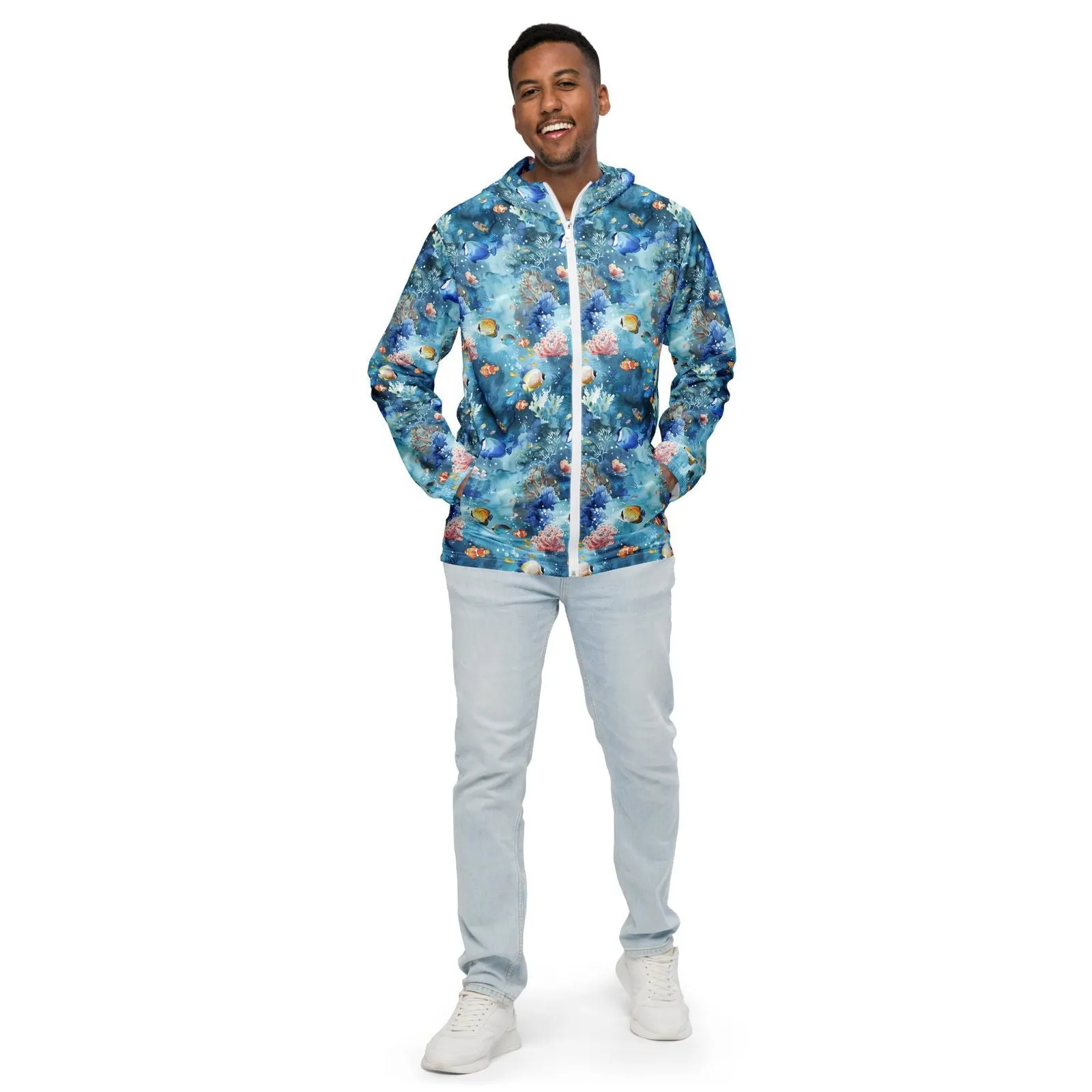Tropical Reef Fish Men’s windbreaker