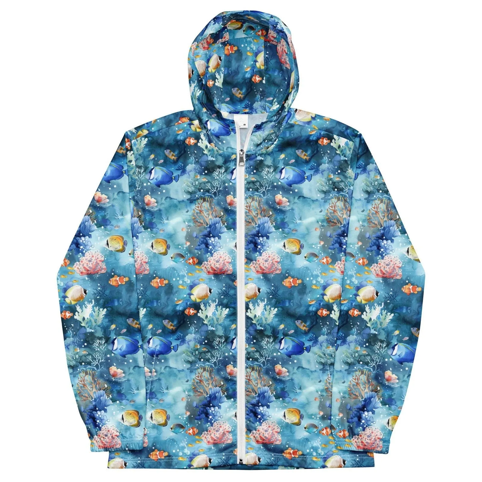 Tropical Reef Fish Men’s windbreaker